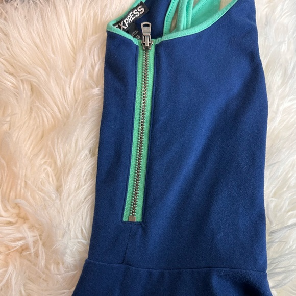 Express Color-block Peplum Tank - Picture 6 of 6